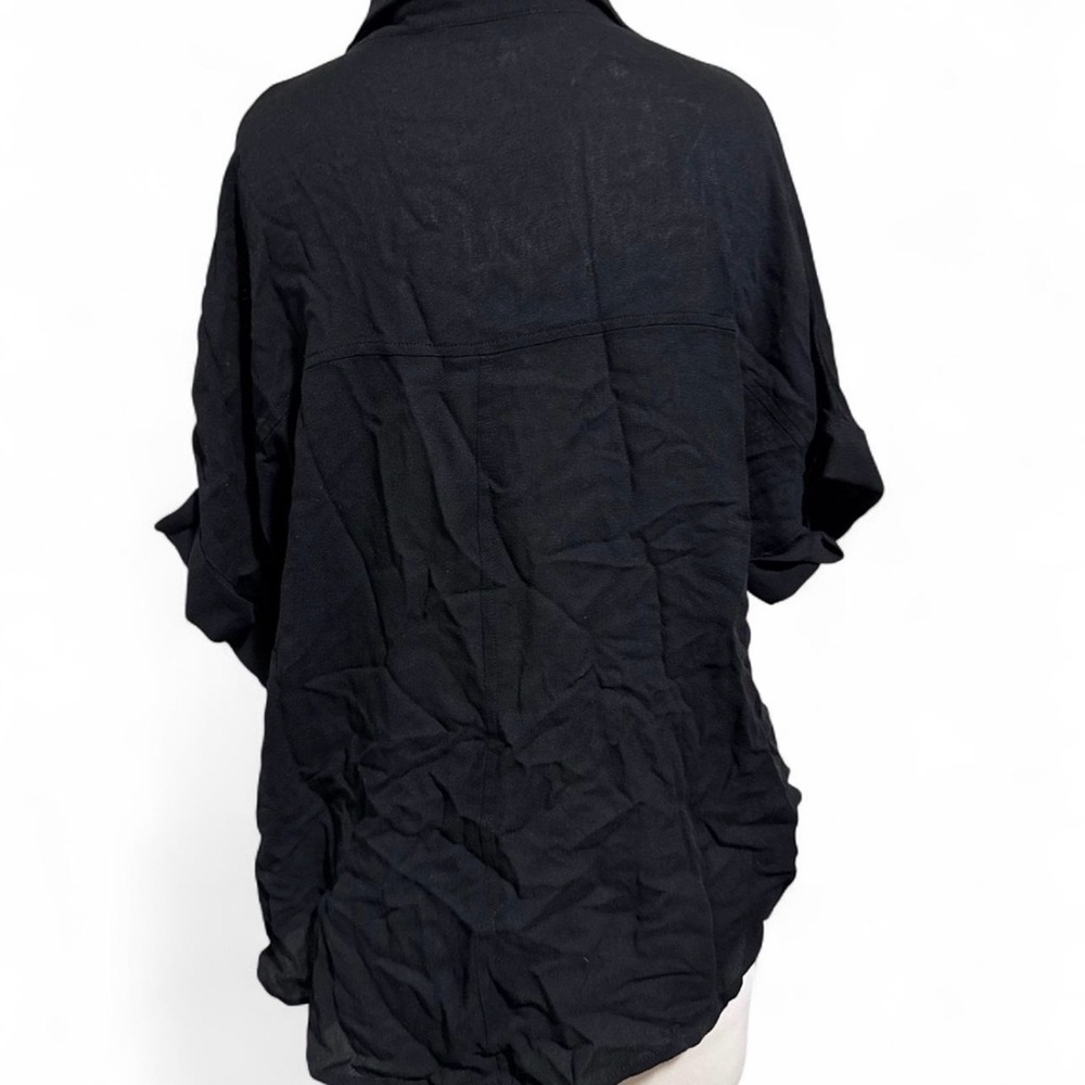 Women's Black Blouse - Picture 2 of 4